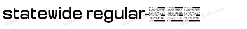 statewide regular字体转换